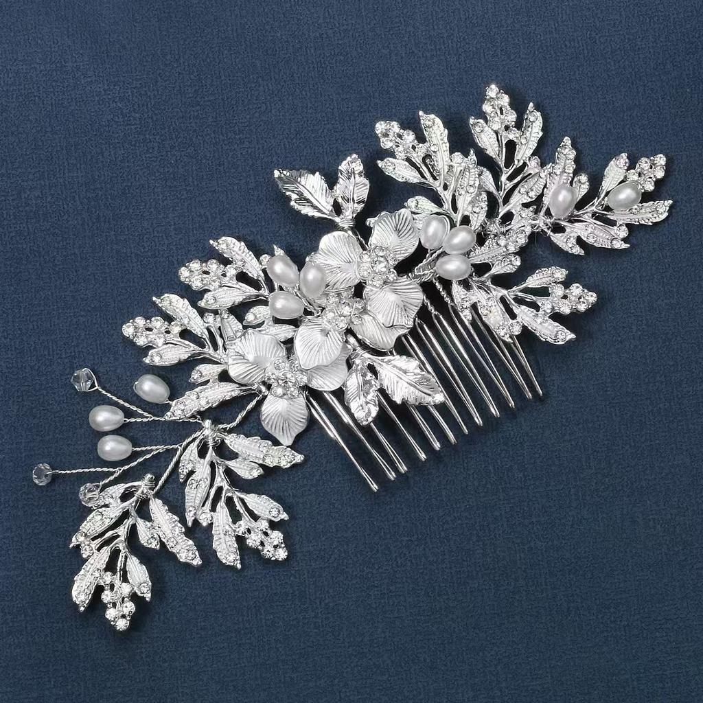 1pc Fashion Women's Jewelry Hair Accessories Rhinestones Pearls Hairpins for Daily Parties Gathering Weddings Wearing Hair Combs