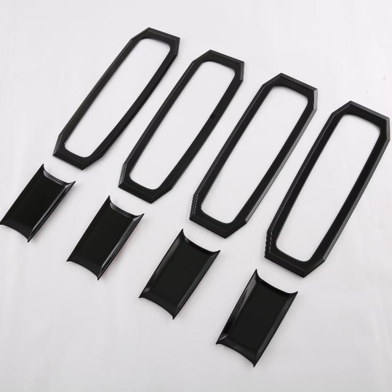 

For Dodge Ram 1500 2019-2024 Car Sticker Carbon Fiber Style Exterior Door bowl frame Moulding Cover Trim Decor Accessories