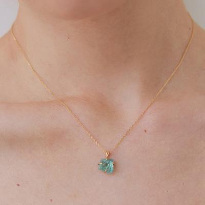 Collier pendentif Aquamarine OR D`OR
