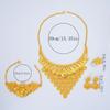 4-Piece Flower Fashion Bridal Wedding Necklace Earrings Bracelet Ring Jewelry Set
