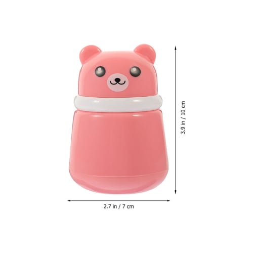 WATIIFUFU 2-Piece Baby Powder Bottle with Bear Design, Lightweight and Portable, Powder Container