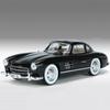 1/24 Benz 300SL Toy Car Model Alloy Diecast with Pull Back Sound and Light Simulation Toy Vehicles Models Boy Birthdays Collect Gifts