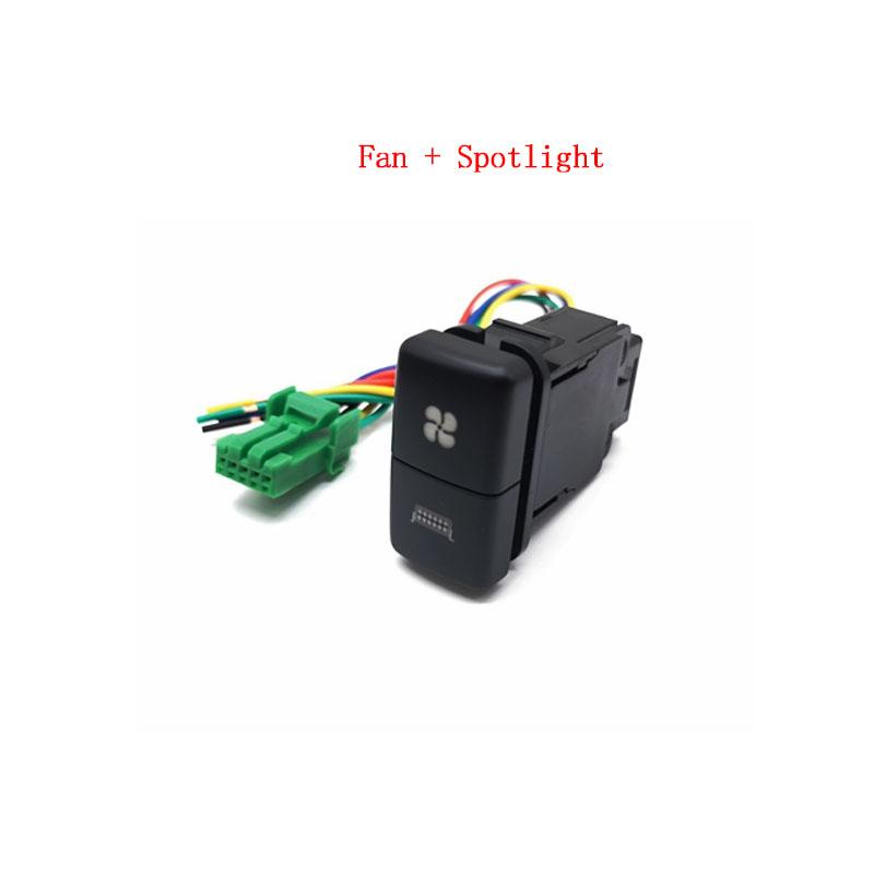 1PC Dual Key Dual Schalter Differential Sperre Kraftstoff Tank ABS Winde Schalter Taste Für Toyota FJ Cruiser Prado 120 alt