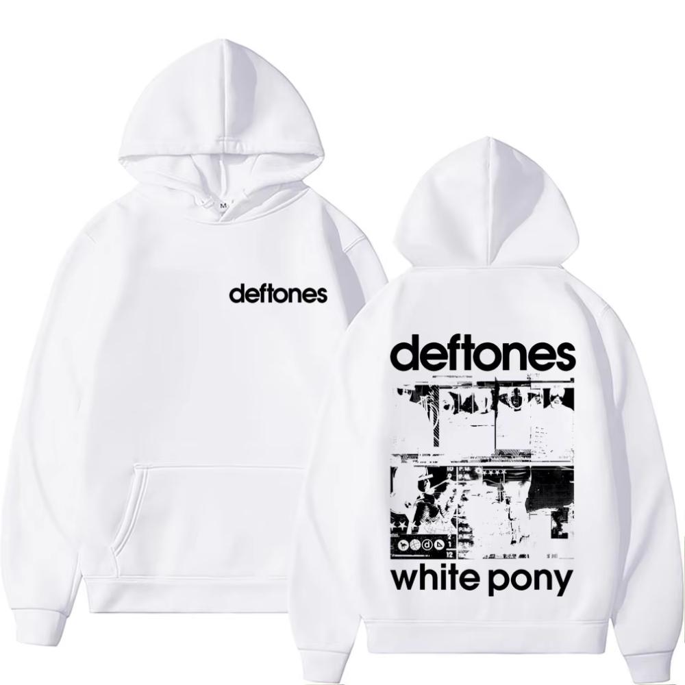 

Rock Band Deftones White Pony Graphic Hoodies Men Women Alternative Heavy Metal Oversized Streetwear Male Fashion Hoodie 3XL
