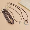 Gothic Lolita Lace Necklace Female Halloween Crescent Pendant Multi-Layer Flannel Clavicle Necklace