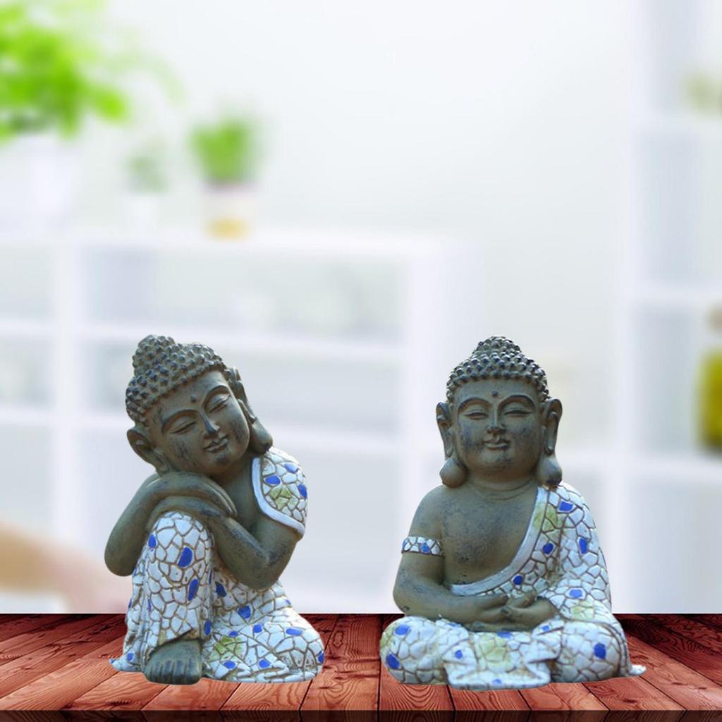 Buddha Garden Ornament,Zen Statue Figurine Sculpture Decor for Home,Garden, Patio,Deck,Porch