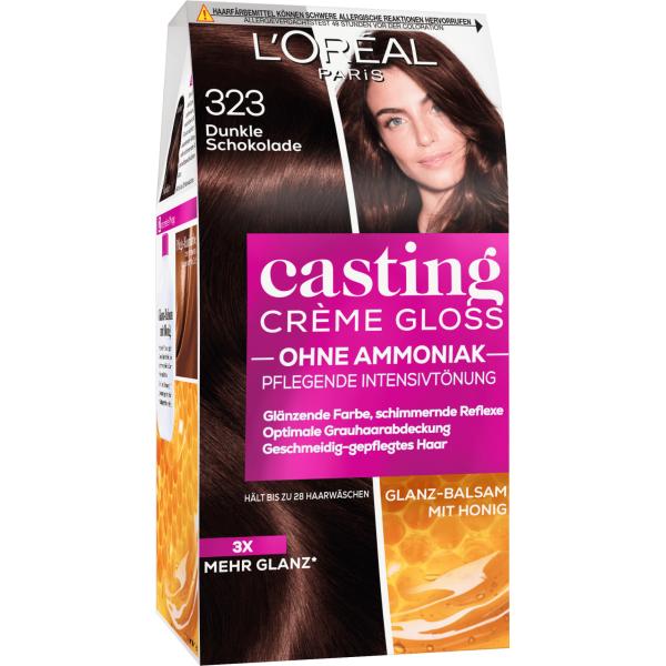 L'Oreal Casting Creme Gloss Tinta de Cabelo Chocolate Escuro 323
