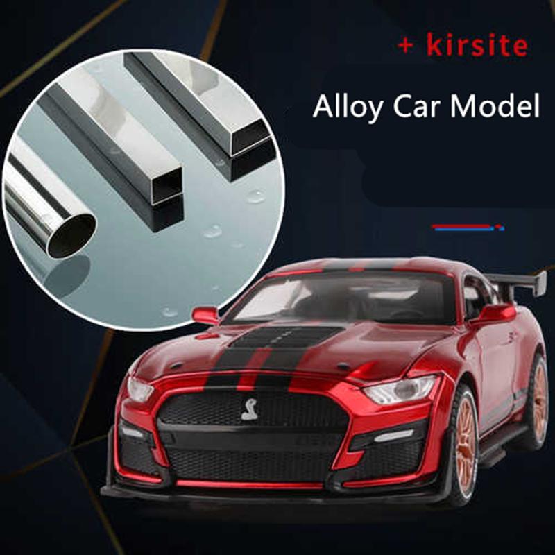 MJTU2 1:32 Ford Mustang Shelby GT500 Alloy Sports Car Model Diecast & Toy Vehicles Metal Car Model Simulation Collection Kids Toy Gift