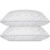 Shredded Memory Foam Pillows, Medium Firm Standard Size Pillows 2 Pack,Couples Bed Pillows for Side Back Stomach Sleepers Set of 2