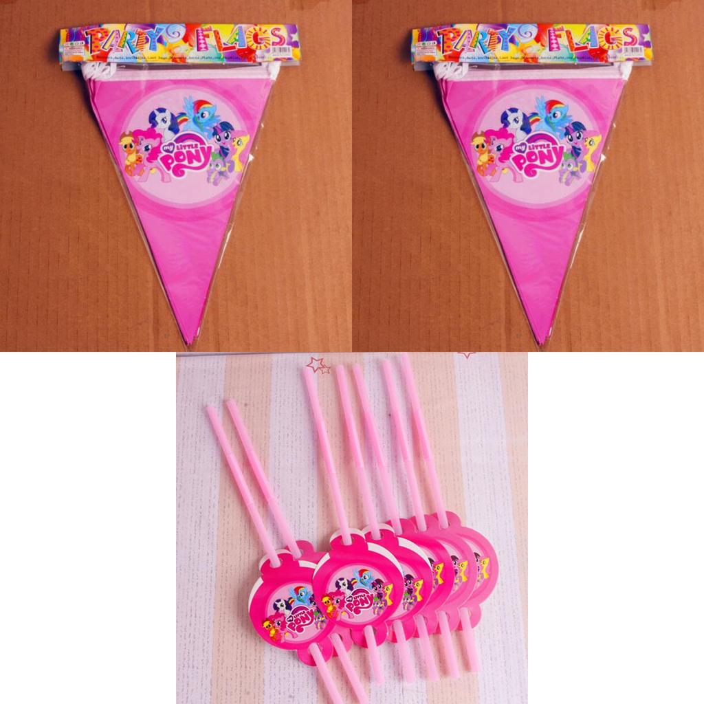 Adorável Louça Temática de My Little Pony para Meninas para Decoração de Festa de Aniversário Festiva