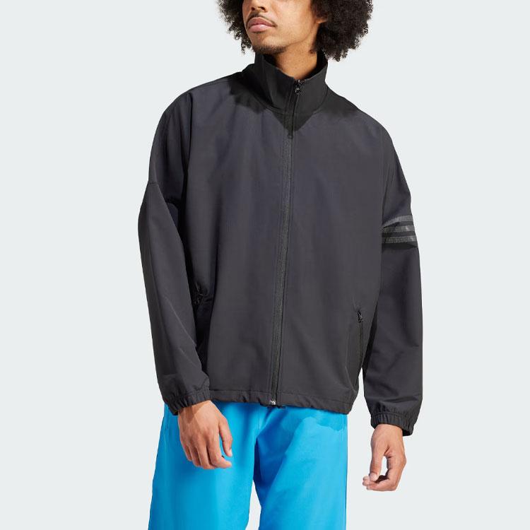 Adidas Originals Street Neuclassics Track Top Bunda s dlouhým rukávem Pánská bunda Černá IS2818