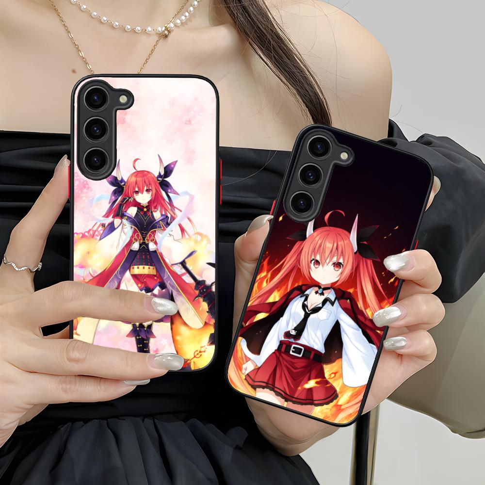 Date a Live Kotori Itsuka Silikon Handyhülle für Samsung Galaxy S26 S25 S24 S23 S22 S21 Plus FE Ultra Bunte Hülle