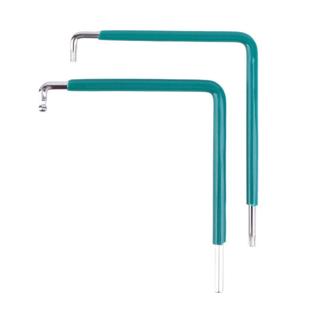 2-teiliges Fensterverstellungswerkzeug-Set mit Torx TX15, Sechskant 4 mm & Kugelkopf 4 mm Fensterverstellungsschlüssel für Fahrradtürmontage