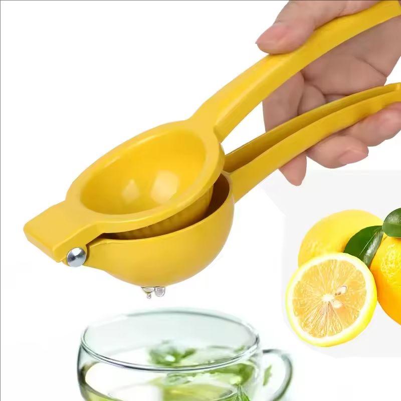 Easy-Squeeze Manual Lemon Juicer - Durable Metal Handheld Citrus Press for Fresh Juice, Kitchen Gadget Lemon