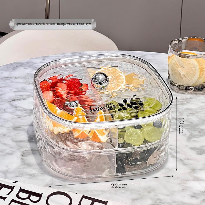 Sealed Compartments Luxury Fruit and Snack Storage Box with Lid