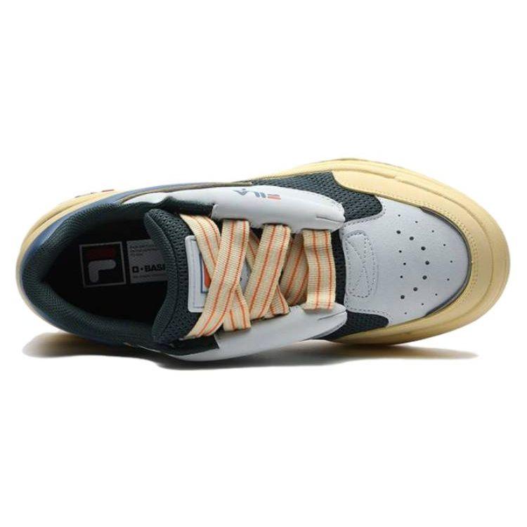 Fila Comfortable Durable Low-Top Skate Shoes Men Sneakers Blue Yellow F12M334201FDI