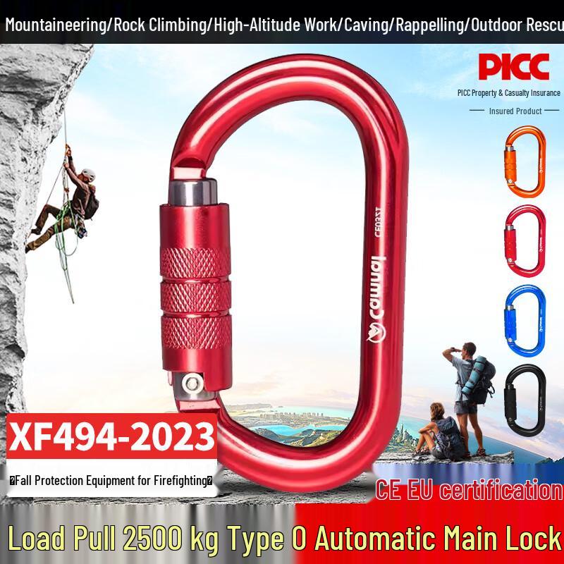 OLOMM Auto-Locking Threaded Carabiner