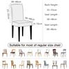 2PCS Waterproof Dining Chair Cover Polar Fleece Stretch Chair Slipcover Solid Chair Cover for Kitchen Banquet Wedding Home