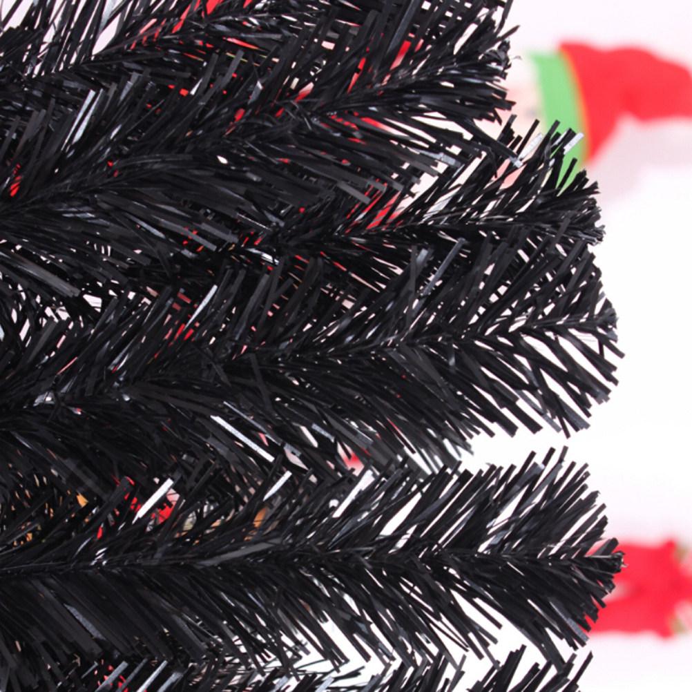 

60Cm Traditional Christmas Tree with Stable Base Minimalist Black Design Ideal for Porch Patio Or Living Room Seasonal Decor other