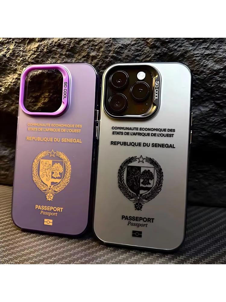Senegal Passport Pattern Phone Case For iPhone 17 Air 16e 16 Pro Max 15 14 Plus 13 12 Mini 11 Pro Shockproof Silicone Back Cover