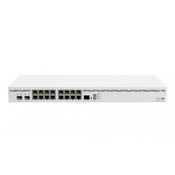 Routeur - MIKROTIK - CCR2004-16G-2S+ - 16 Gigabit Ethernet - Ethernet WAN - Blanc
