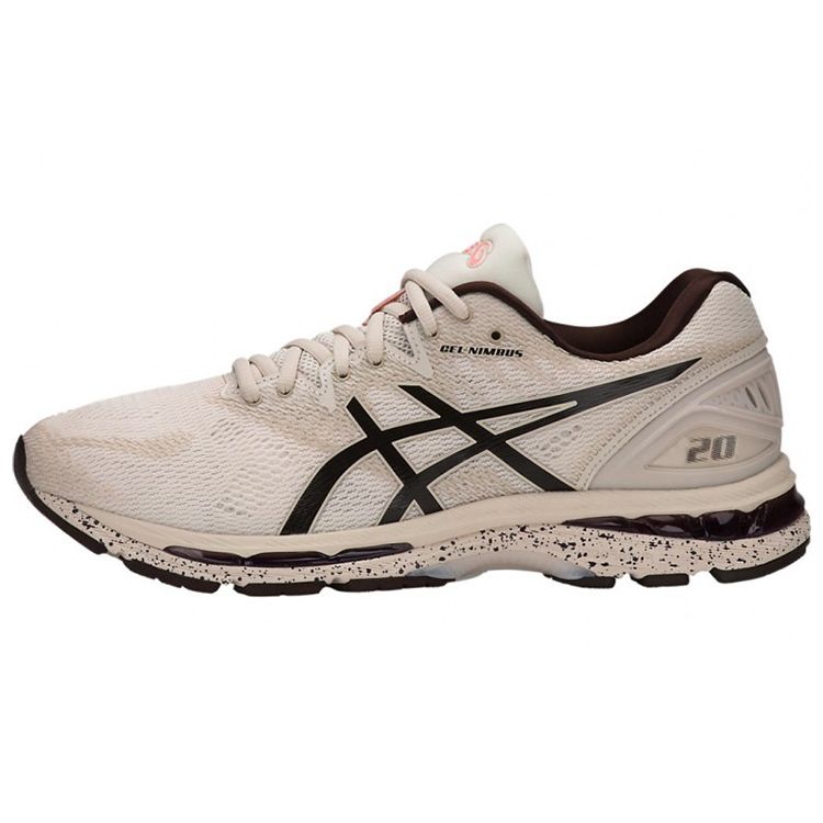 

Asics Gel-Nimbus 20 Low-Top Running Shoes Men Sneakers Beige Black T804N-0229 40.5