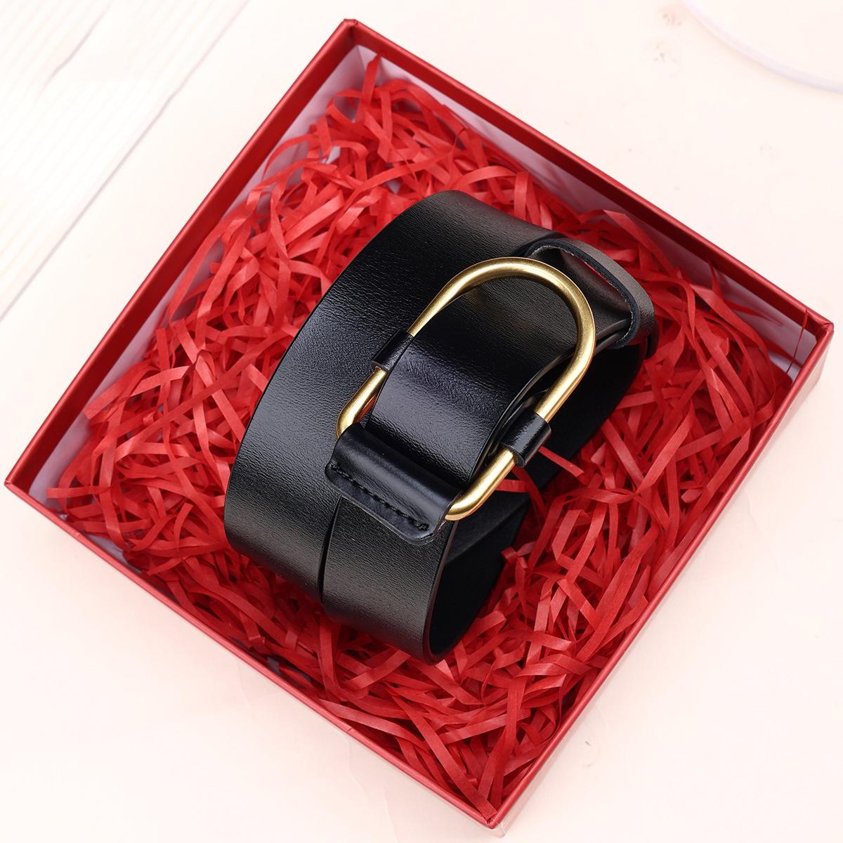 

New Women S Belt Double-Sided Leather High-Quality Pin Buckle Waist Thin Belt With Dress Cowhide Belt Women 105cm