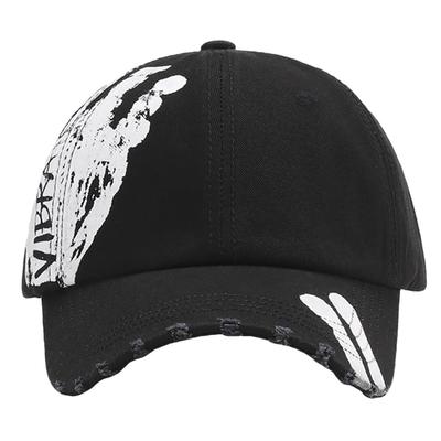 Street Free CZ965 [White Fang] Cap, Hat, Design, Size, Stylish, Men's, Women's, (Black)