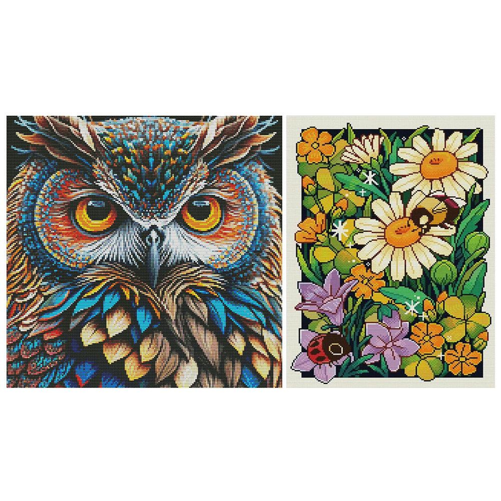 

Набор для вышивки крестом «Цветок» из эко-хлопка 14CT HA064