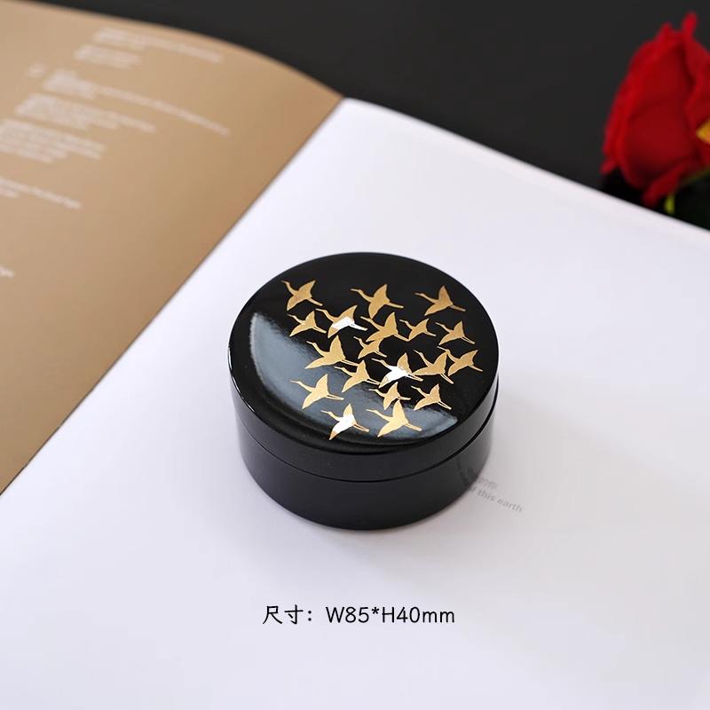 Japanese Lacquer Jewelry Box Handmade Mini Storage Box High End Exquisite Non Heritage Craft