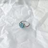 Bague en argent avec topaze London Blue, poids du produit 3,48 g (2151791)