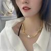 High-End Irregular Silver Pearl Necklace & Clavicle Chain Choker Bracelet