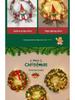 Christmas Door Wreath & Holiday Ornament for Festive Decor