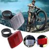 2 Pack Front & Rear Bike Bicycle Reflector Set Red White Fixings Mounting Bracket Warning Light Safety Lens Bicycle Accessorie