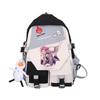 Large Capacity Schoolbag with Shoulder Strap; Student Three-piece Pencil Case Set