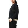 Sweatshirts Women's Black Crew Neck Moderate Regular CJ0006-010