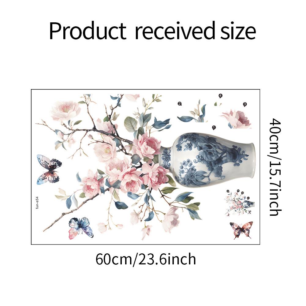 

Фарфоровая ваза для кабинета, спальни, крыльца, украшения стен дома, декоративные наклейки на стену 40*60CM/fun-e54