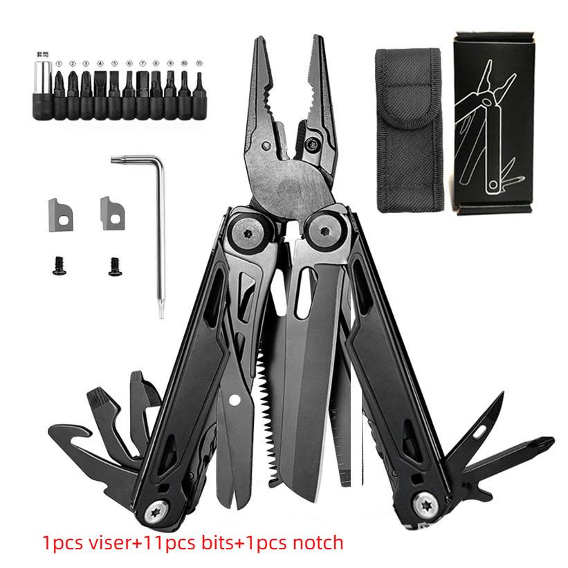 160mm multifunction portable pincers pliers vise 28in1 measuring rule saw foldable SS anti-corrosion out door camping tools