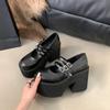 Fashion Women Lolita High Heels Chunky Platform Buckle Strap Mary Jane Shoes 11CM Super High Heel Pumps Woman Cosplay Goth Punk Shoes