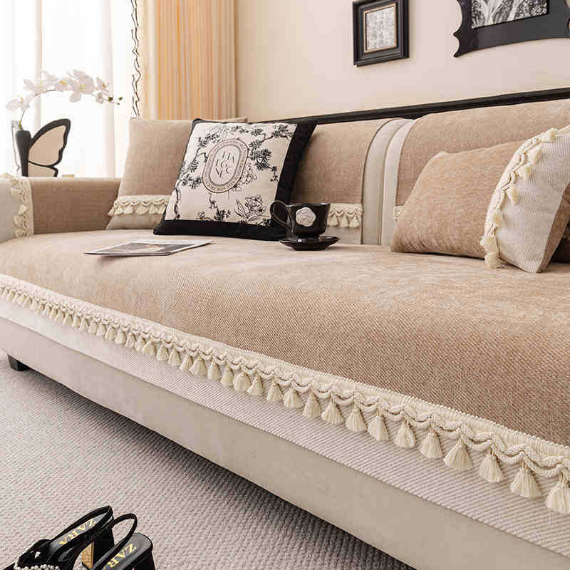 Sofa Cushion Universal In All Seasons, New High-end Non-slip Seat Cushion, Washable, Non-pilling Sofa Cover Cover Cloth Towel