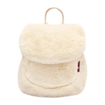 EXP Japon Pälsbaby Ryggsäck, Baby Mjölk, Höst/Vinter Eko-Päls Barnryggsäck, Issho Mochi Storlek, e-bluc34