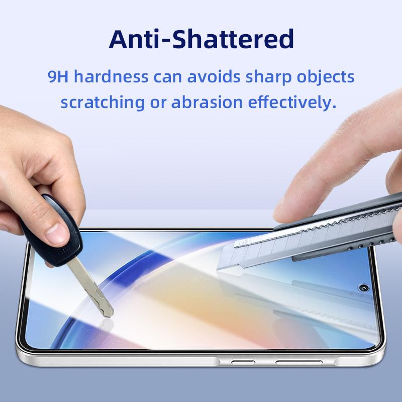 High Quality 2.5D HD Clear Bubble Free Anti-Scratch Tempered Glass Screen Protector Saver for Samsung Galaxy A35 5G