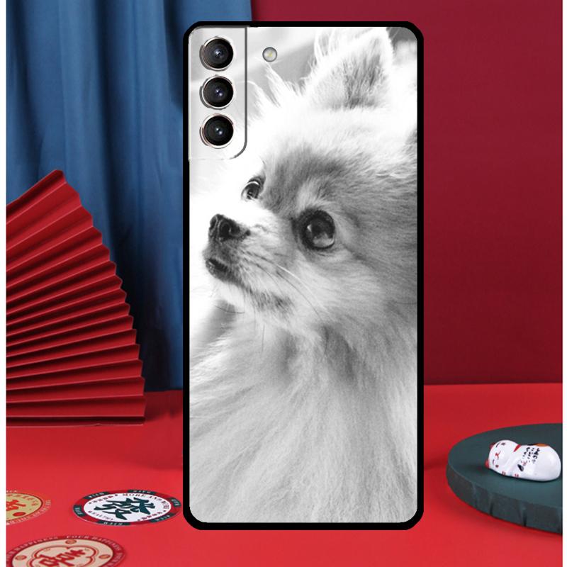 

Cartoon Pomeranian Dog Phone Case For Samsung Galaxy S24 Ultra S9 S10 S20 S21 S22 Plus S23 FE S25 Ultra Back Cover Galaxy S20