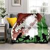 1PC Custom Name Football Team Spirit Flannel blankets Patterns Throw Blanket All-Season Soft Gift for Couch, Bed, Camping gifts