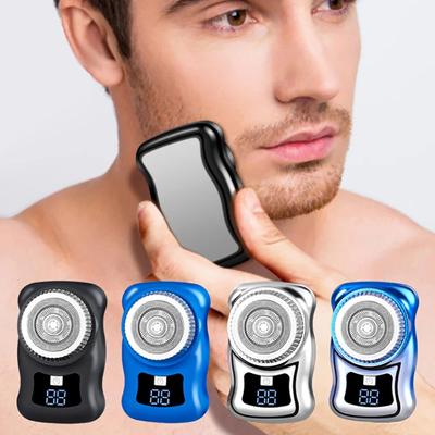 Mini Seyahat Tıraş Makinesi Erkekler İçin Cep Boyutu Taşınabilir Yıkanabilir Araba Ev Tıraş Makinesi Şarj Edilebilir Kablosuz Tıraş Yüz Sakal Tıraş Makinesi