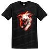 Angry Rabbit Graphic T Shirt Scary Bunny Wild Animal Rage Tee