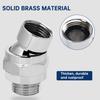 EMVANV Shower Head Swivel Ball Adapter, All Metal Adjustable Shower Arm Extension Connector, Adjustable Pivot Ball To Adjust Showerhead Angle,