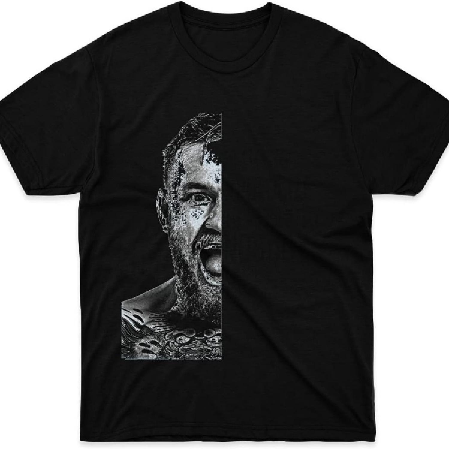 

Mens Womens Tshirt Conor Mcgregor (Half Face Quote) Shirts for Men Women Mon Perfect Graphic Multicolor XXXXXL чёрный