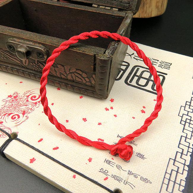 Benmingnian Red String Bracelet with Five Elements Beads - Five-Color Dragon Boat Festival Wristband Gift for Students