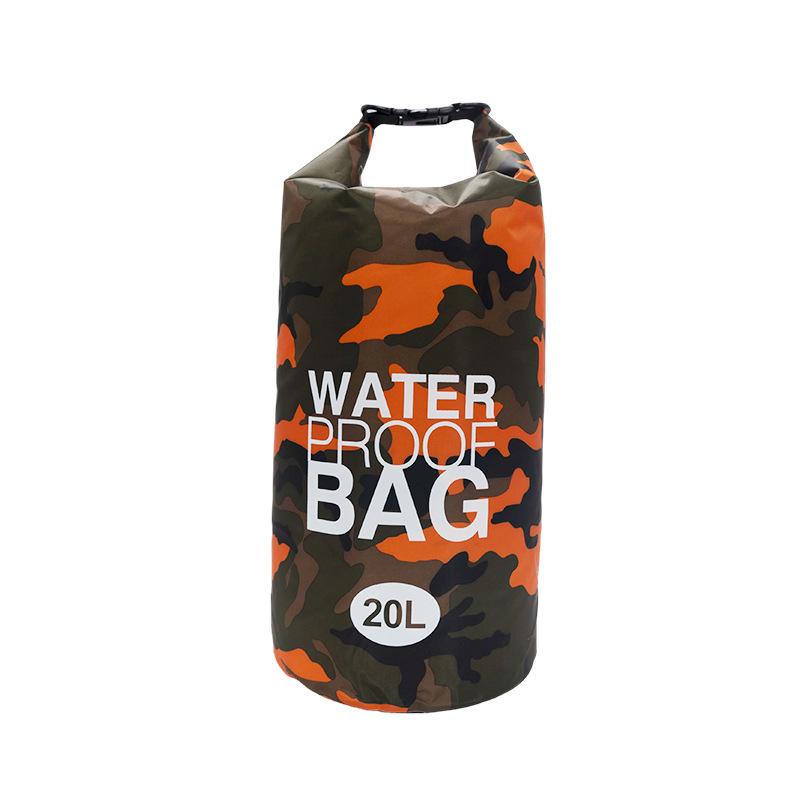 PVC Camouflage Waterproof Floating Bag - Single/Double Shoulder Foldable Outdoor Storage Bag